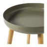 Bijzettafel Nordic - groen/naturel - ø40x43 cm