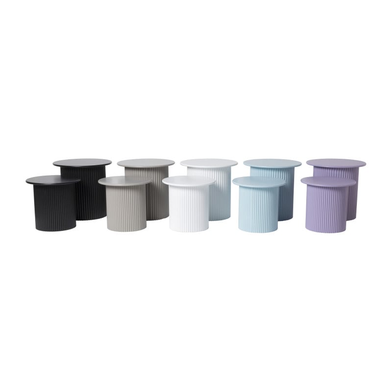Bijzettafels Oslo - zwart - set van 2 