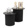 Bijzettafels Oslo - zwart - set van 2 