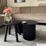 Bijzettafels Oslo - zwart - set van 2 