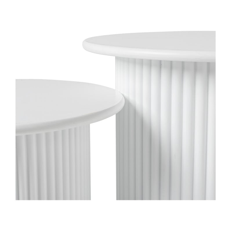 Bijzettafels Oslo - wit - set van 2 