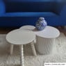 Bijzettafels Oslo - wit - set van 2 
