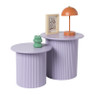 Bijzettafels Oslo - lila - set van 2 