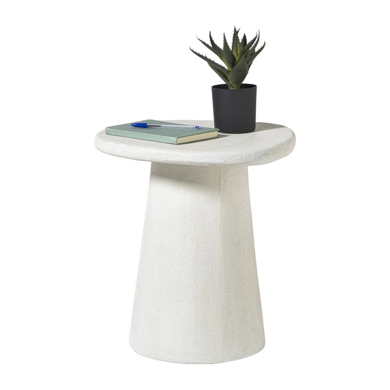 Bijzettafel Milou - wit - 48x45x43 cm