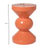 Bijzettafel diabolo - peach - ø33x50 cm