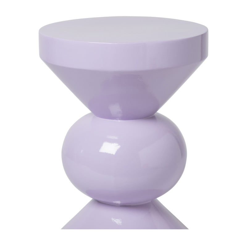 Bijzettafel diabolo - lila - ø33x50 cm