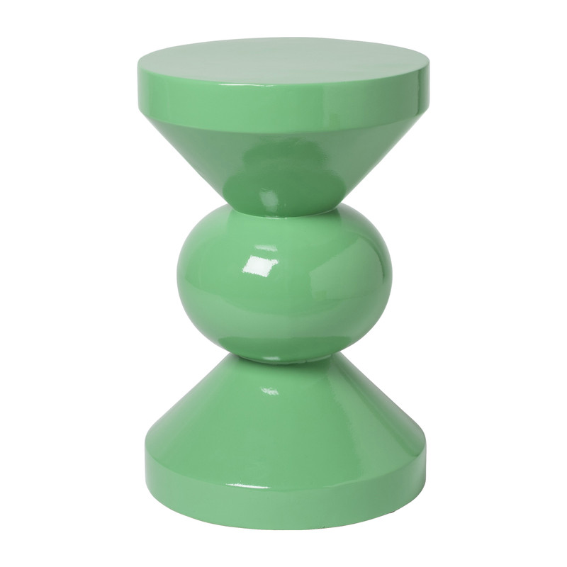 Bijzettafel diabolo - groen - ø33x50 cm