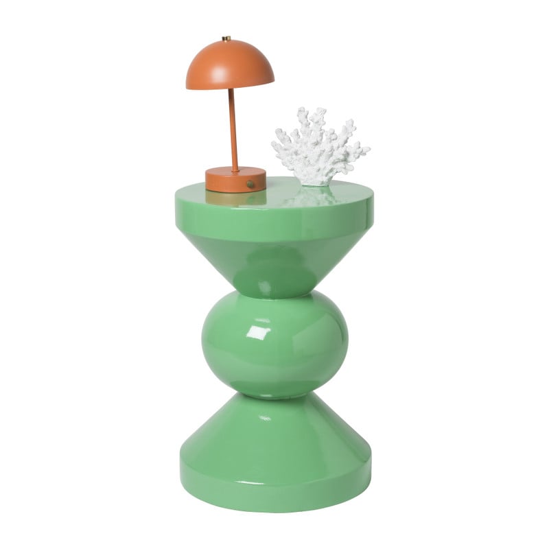 Bijzettafel diabolo - groen - ø33x50 cm