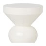 Bijzettafel Diabolo - wit - ø33x50 cm