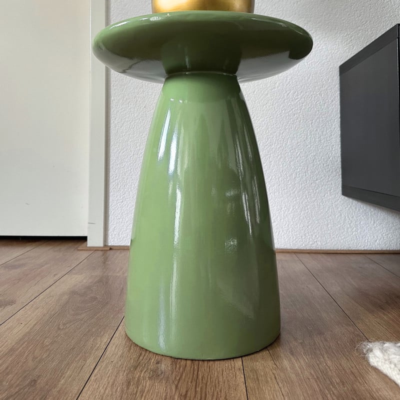 Bijzettafel Paris - groen - ø36x46 cm