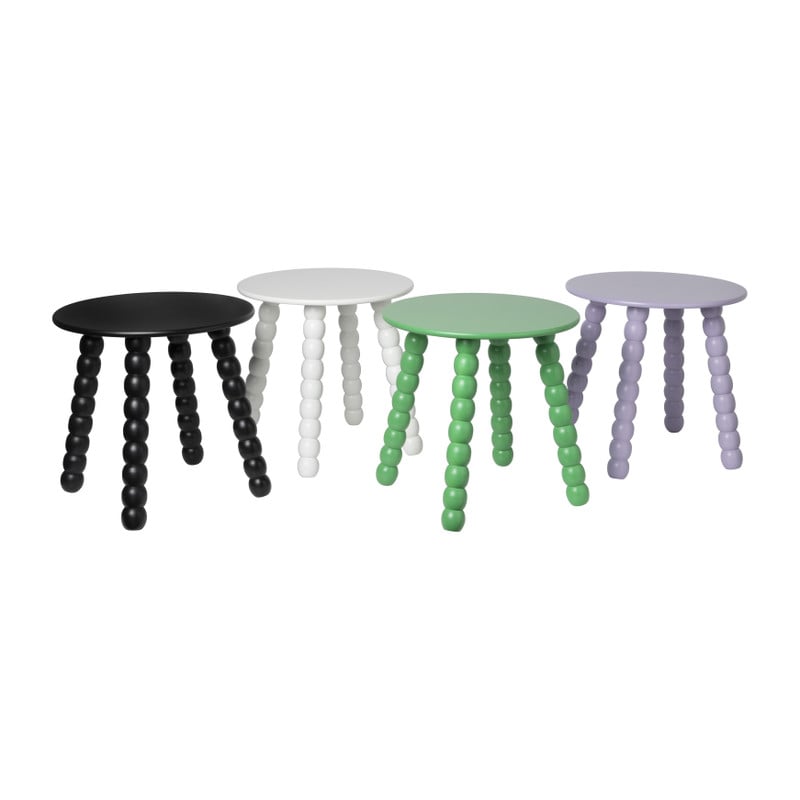 Bijzettafel Julia - zwart - ø40x40 cm