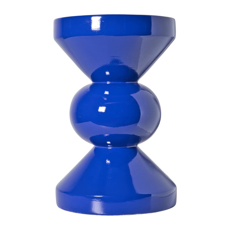 Bijzettafel diabolo - blauw - ø33x50 cm