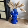 Bijzettafel diabolo - blauw - ø33x50 cm