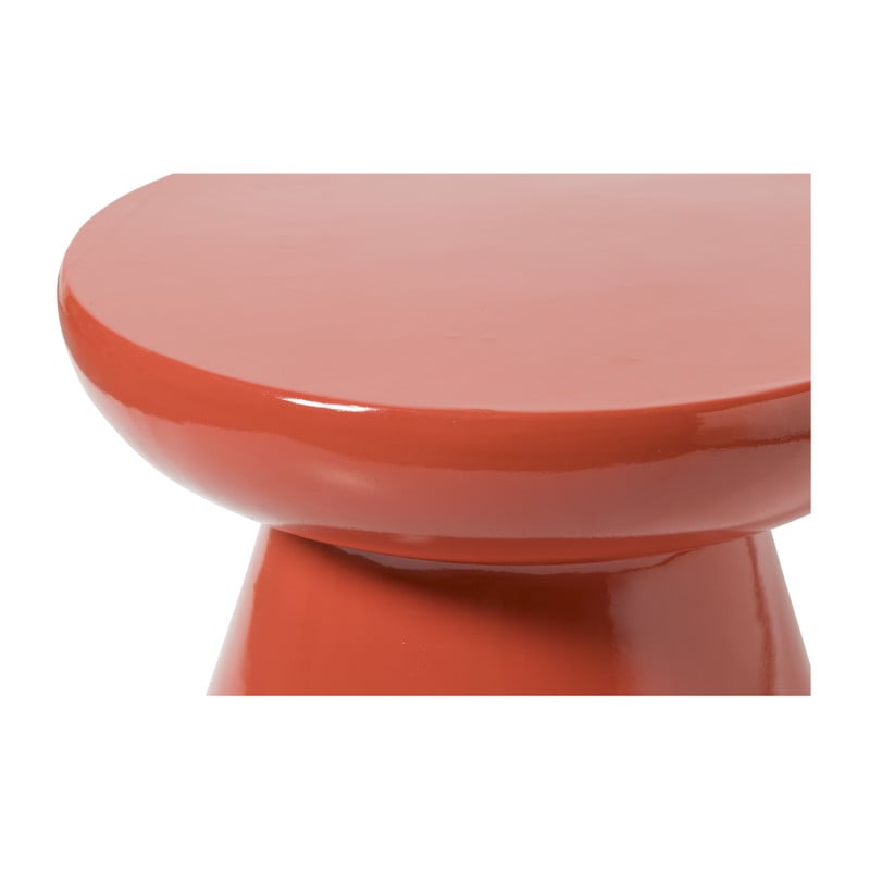Bijzettafel conisch - rood - ø50x40 cm