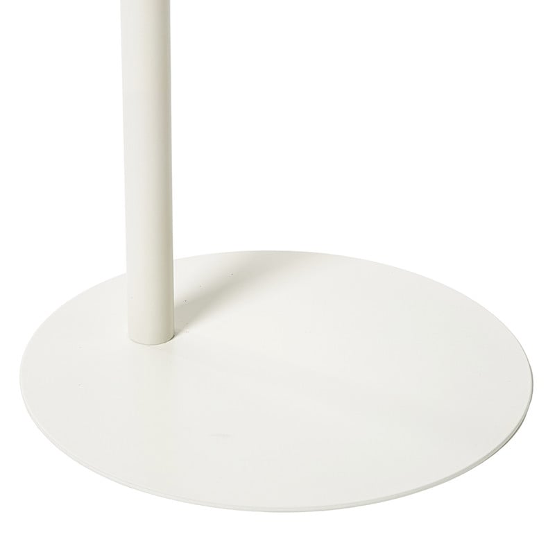 Bijzettafel Mica ovaal - wit - 53x35x25 cm