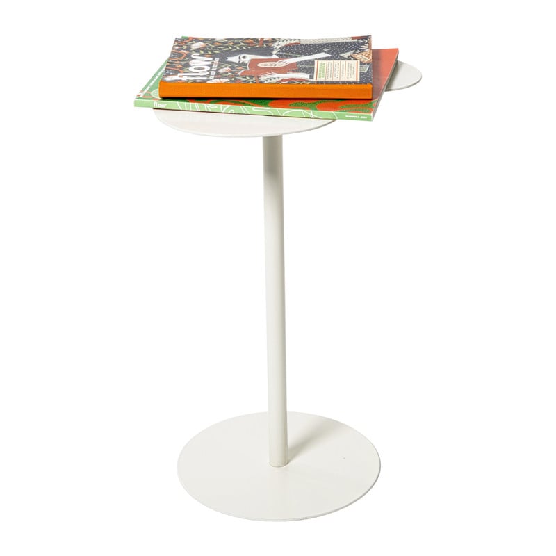 Bijzettafel Mica organisch - wit - 53x35x26 cm