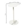 Bijzettafel Mica organisch - wit - 53x35x26 cm