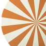 Bijzettafel stripes - beige/oranje - ø40x45 cm