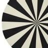 Bijzettafel stripes - beige/zwart - ø40x45 cm