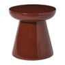 Bijzettafel Calvin - bordeauxrood - ø35x35 cm