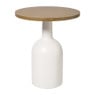 Bijzettafel Chico - bruin/beige - ø40x47 cm