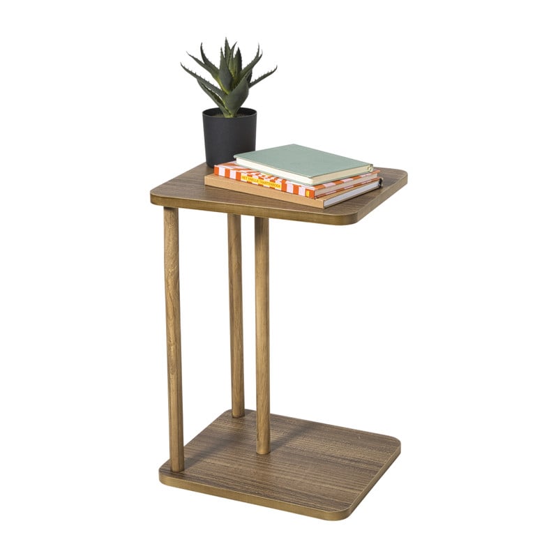 Bijzettafel Ella - bruin - 56x38x33 cm