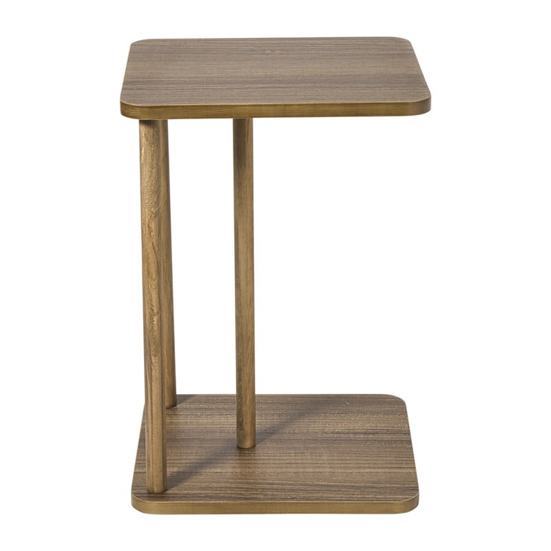 Bijzettafel Ella - bruin - 56x38x33 cm