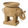 Bijzettafel olifant - rotan - 65x55x45 cm