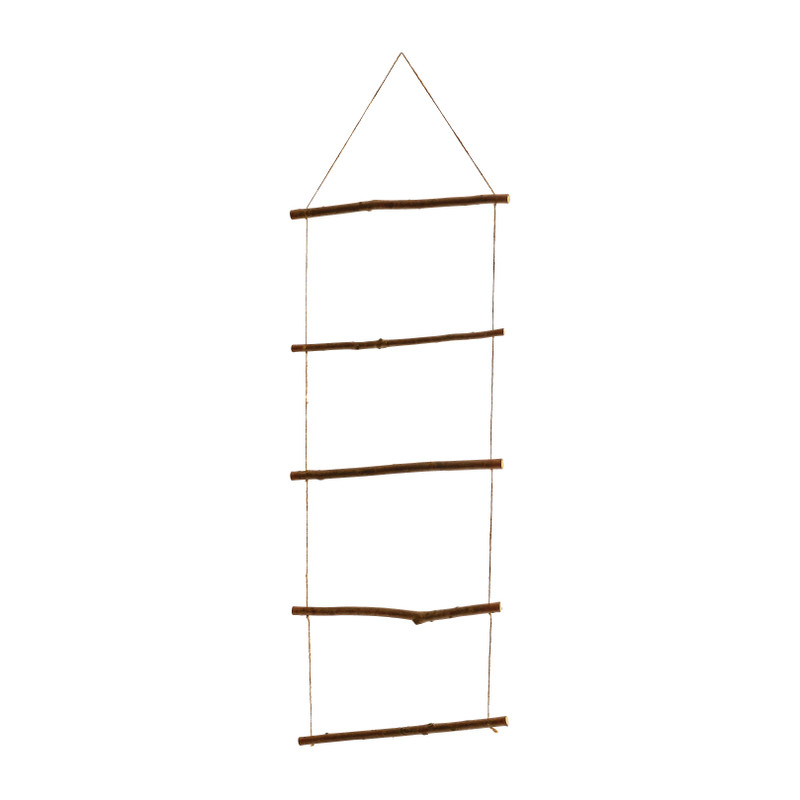 Hangladder met 5 treden - naturel