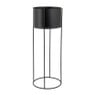 Plantenbak op voet - metaal - ⌀19x51 cm