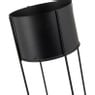 Plantenbak op voet - metaal - ⌀19x51 cm