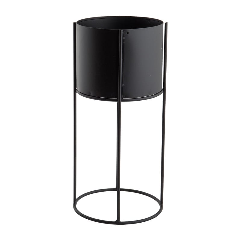Plantenbak op voet -metaal - ⌀15x35 cm