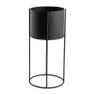 Plantenbak op voet -metaal - ⌀15x35 cm