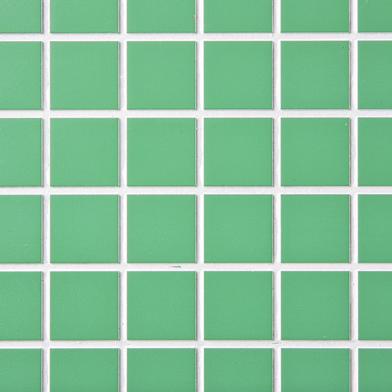 Bijzettafel checks - groen - 48x48x32 cm