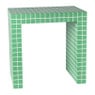 Bijzettafel checks - groen - 48x48x32 cm