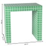 Bijzettafel checks - groen - 48x48x32 cm