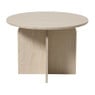 Bijzettafel Robin laag - grijs - ø50x35 cm