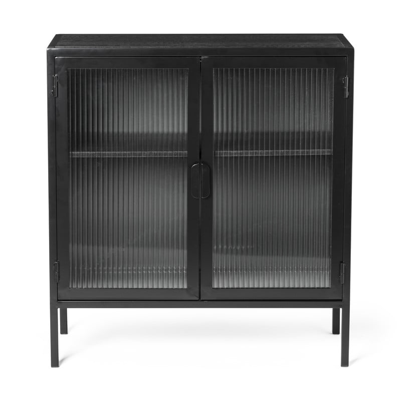 Kast Ryo met 2 deuren - hout/metaal - 75x70x30 cm
