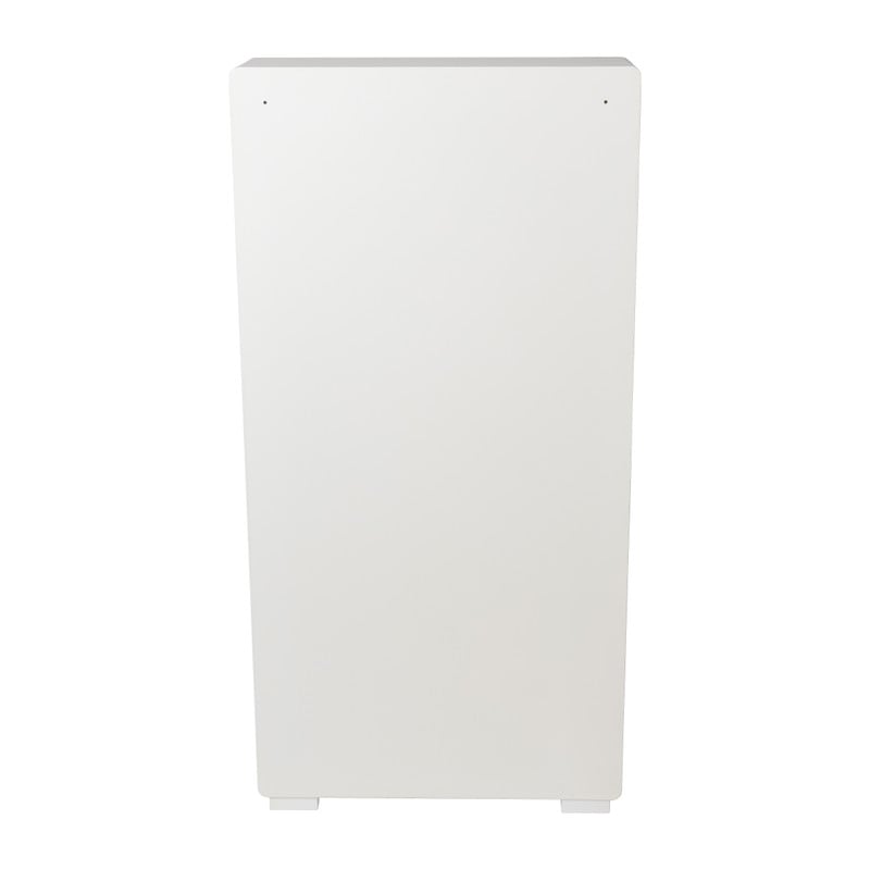 6 vakkenkast Zaha organic hoog - MDF - wit - 134x66x20 cm