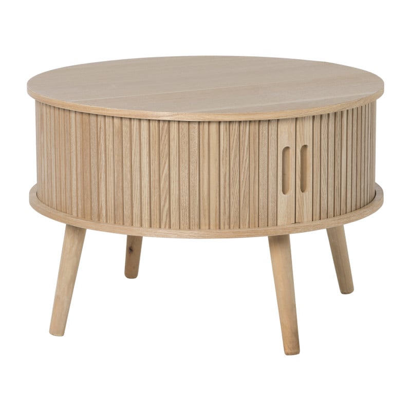 Tafel/kast Uppsala rond - naturel - ø60x40 cm