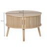 Tafel/kast Uppsala rond - naturel - ø60x40 cm