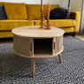 Tafel/kast Uppsala rond - naturel - ø60x40 cm