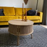 Tafel/kast Uppsala rond - naturel - ø60x40 cm
