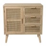 Webbing Java kast met 1 deur en 3 laden - 75x74.5x35 cm