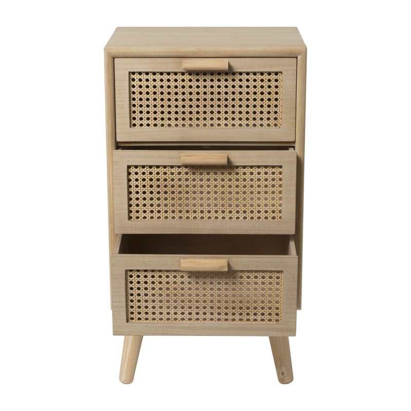 Webbing Java kast met 3 laden - 73x40x31 cm