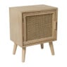 Webbing Java nachtkastje met deur - 56x45x31 cm