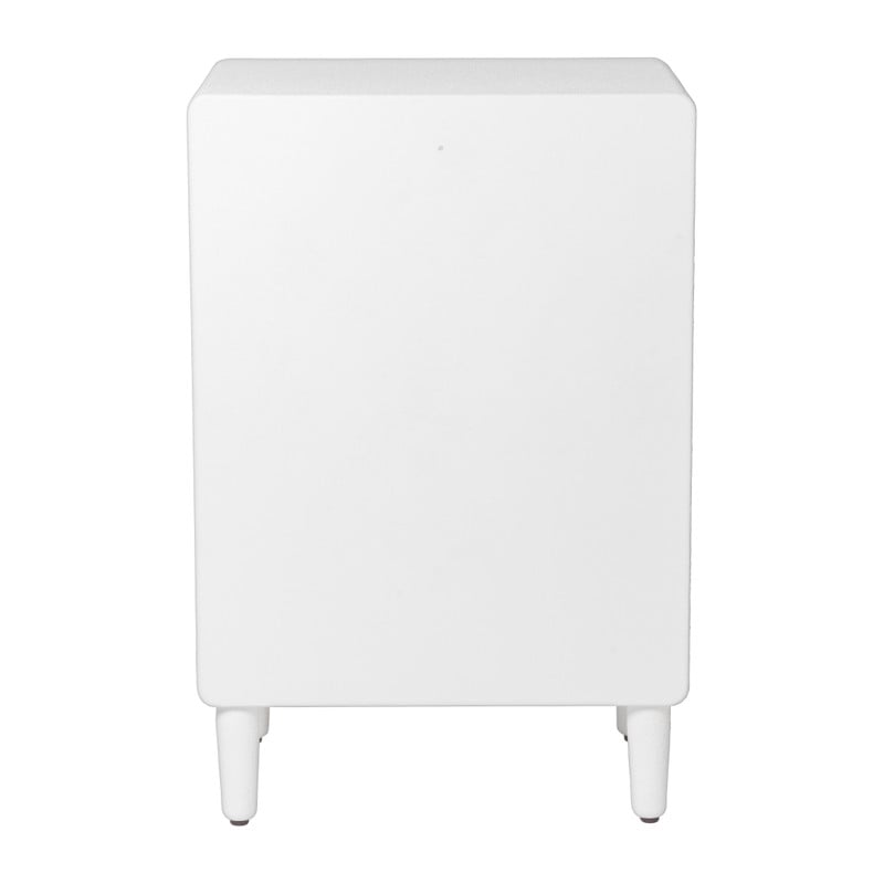5 vakkenkast Zaha organic met deur - MDF - wit - 73x48x35 cm