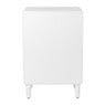 5 vakkenkast Zaha organic met deur - MDF - wit - 73x48x35 cm