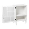 5 vakkenkast Zaha organic met deur - MDF - wit - 73x48x35 cm