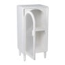2 vakkenkast Zaha organic met deur - MDF - wit - 94x46x35 cm